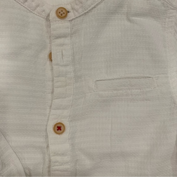 Zara Baby White Button Down Shirt - 12-18 Months - Picture 4 of 5